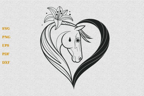 Download Horse Heart SVG Horse Lover SVG Cut File - Premium Resources