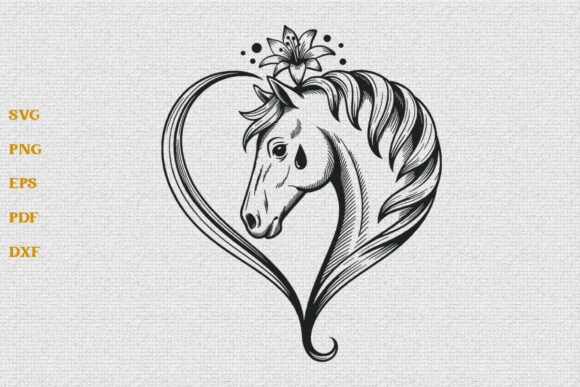 Download Horse Heart SVG Horse Lover SVG Cut File - Premium Resources