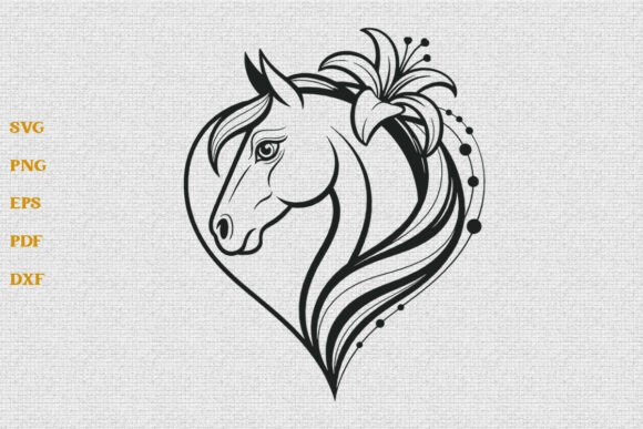 Download Horse Heart SVG Horse Lover SVG Cut File - Premium Resources