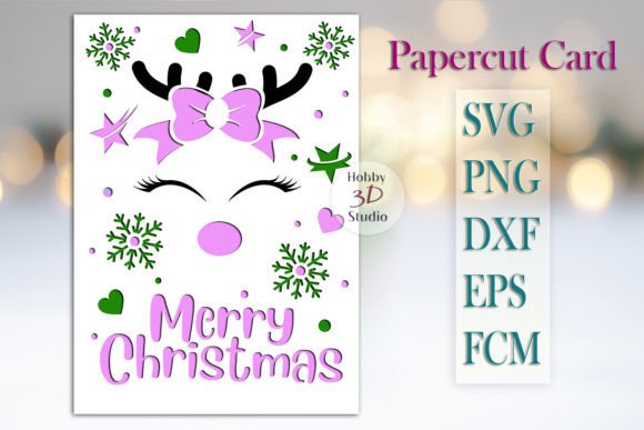 Download Christmas Card SVG Paper Cut Templates - Premium Resources