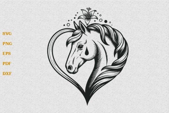 Download Horse Heart SVG Horse Lover SVG Cut File - Premium Resources