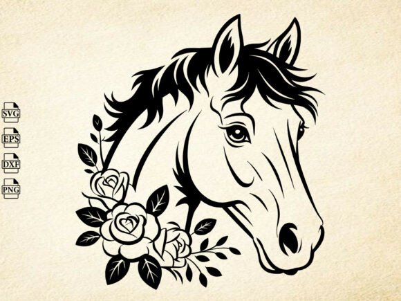 Download Floral Horse Lover SVG,Floral Animal Svg - Premium Bundle