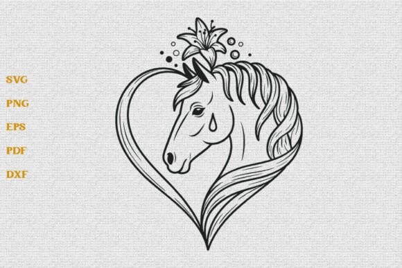 Download Horse Heart SVG Horse Lover SVG Cut File - Premium Resources