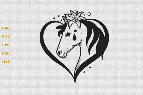 Download Horse Heart SVG Horse Lover SVG Cut File - Premium Resources